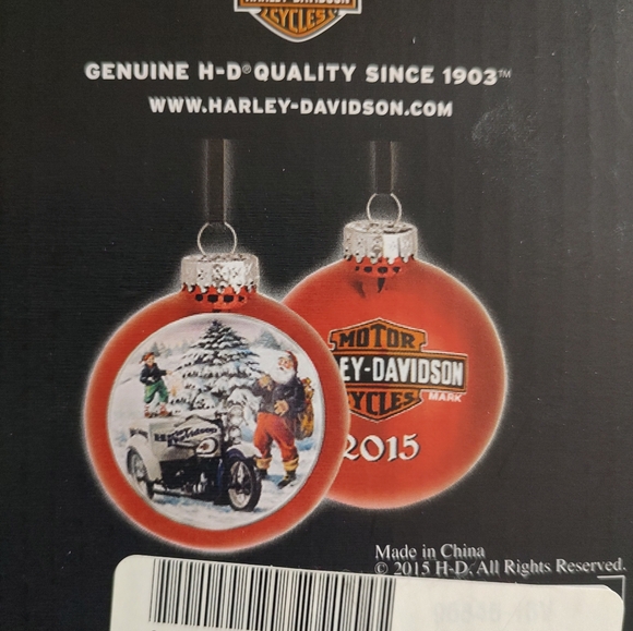 2007 - 2020 Dated Harley-Davidson Christmas Ball Ornaments - Picture 13 of 16